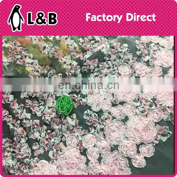 New design popular embroidery organza lace fabric