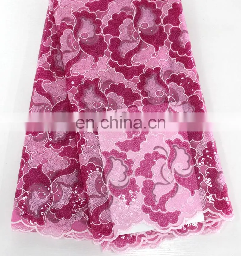 Newest fashion lace designs for party wedding dress African organza lace fabrics textile embroidery beige punjabi women fabrics