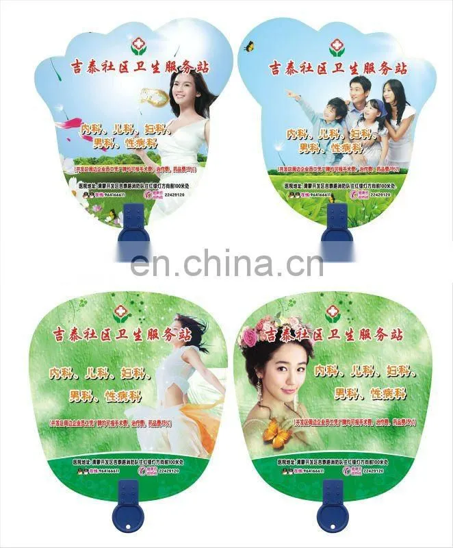 Cheap promotional T- shape nylon folding fan