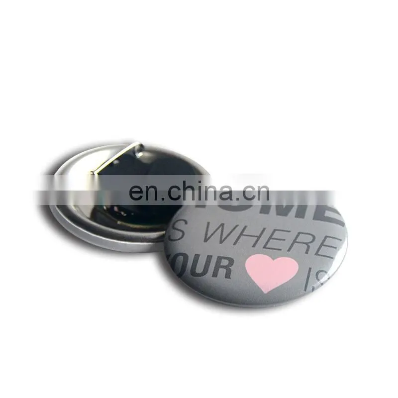 Plastic Safety pin led light badge clips 38mm custom logo Tin Button Badges from China - High Quality