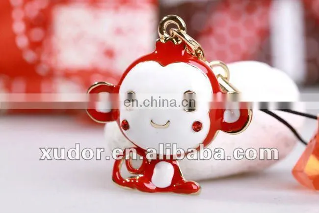 RED FUNNY MONKEY CELL PHONE/MOBILEPHONE STRAP/CHARM ACCESSORIES