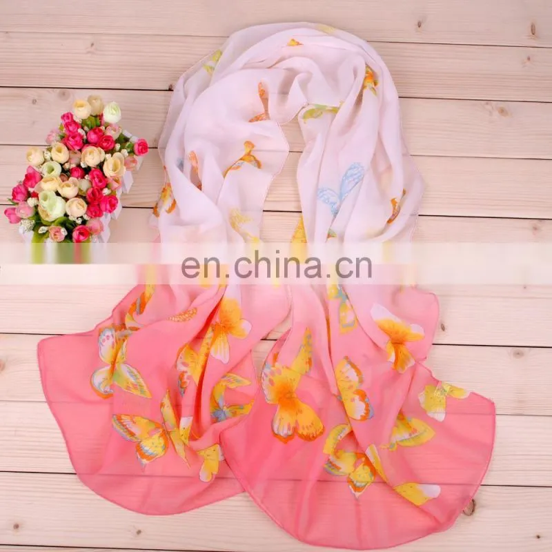 Hot sale fashionable wholesale cheap chiffon scarf