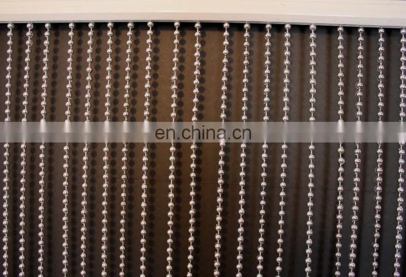 Faux Metal Balls Silver Hanging Beaded Curtains