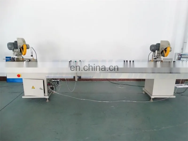 SJZ2 Double Head PVC Window Making Machine/upvc window portable cutting saw machine