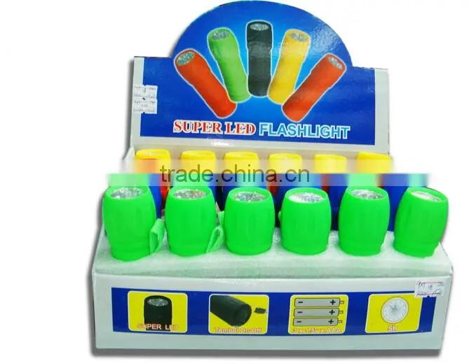9led the cheapest plastic flashlight