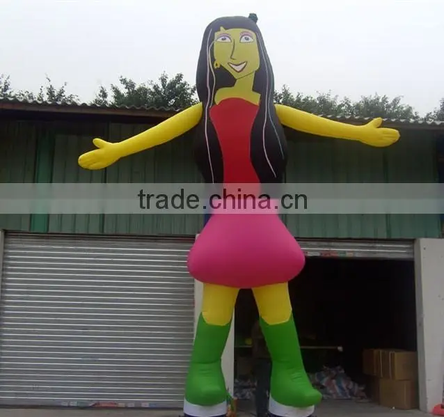 rainbow colorful inflatable lively air dancer