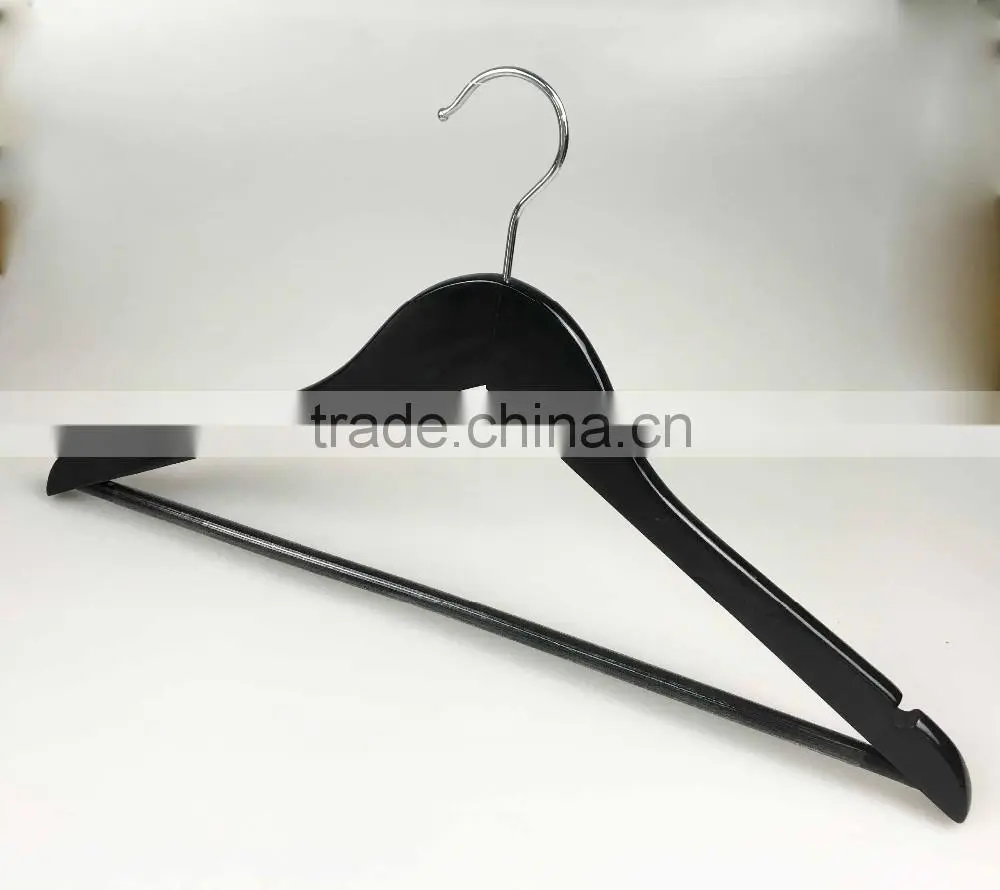 black home and hotel usage thin flat wooden hanger for clothes