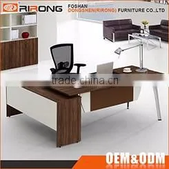 Customized director executive office table wooden 1.8m office computer laptop desk with cabinet