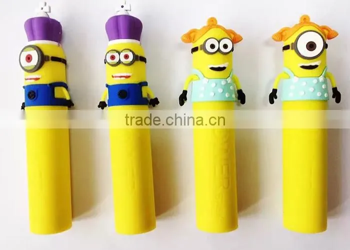 2600mAh PVC power bank cartoon avenger power bank for mobile phone
