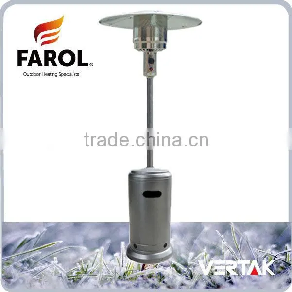 Outdoor stainless gas standing patio heater