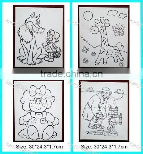 2015 cotton canvas, children drawing board DIY
