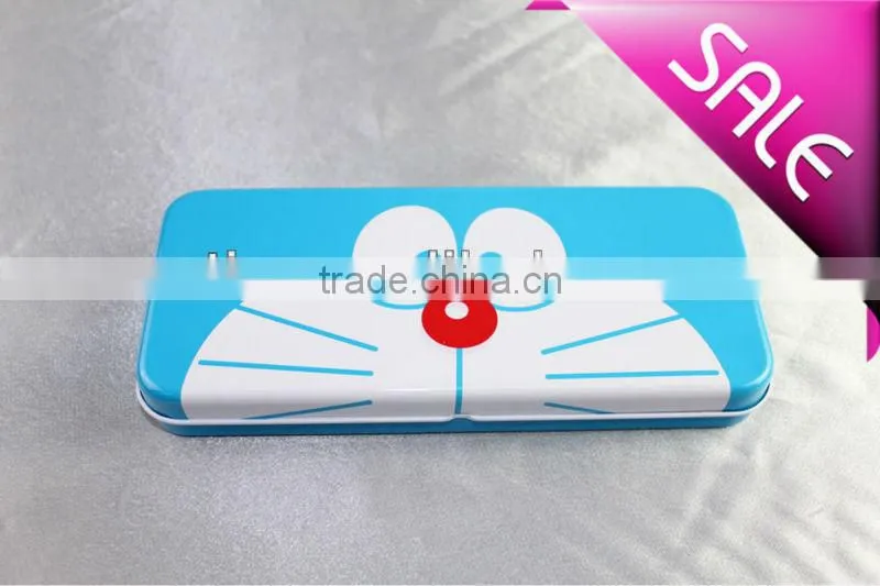 Rectangular tin pencil box