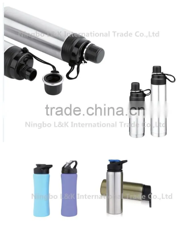 Vacuum insulated stainless steel water bottle/sport bottle