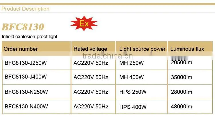 BFC8130 Infield explosion-proof light