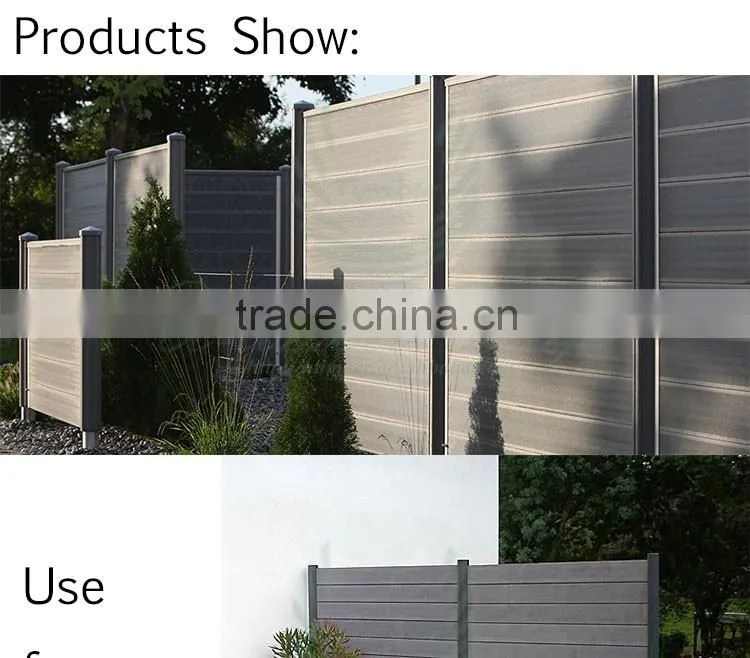 High Quality Wood Plastic Composite WPC Garden Fence Panels