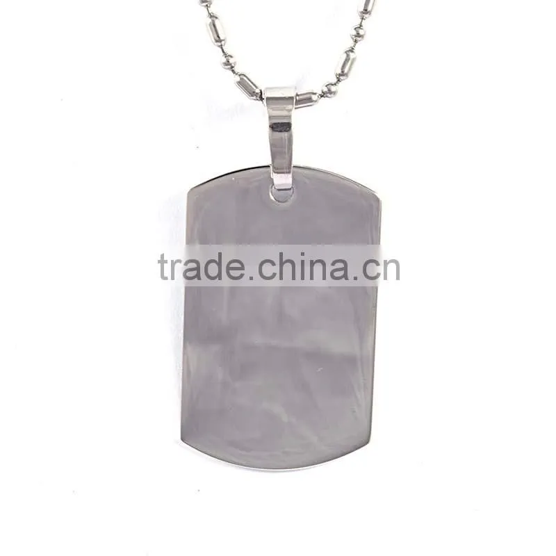 Stainless Steel Jewelry Main Material Costume Tag Pendant