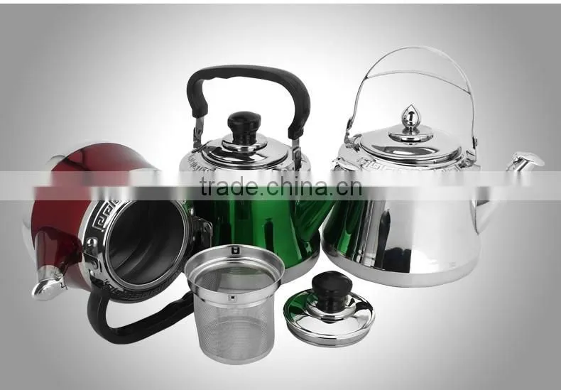 cheap stainless steel tea pot/ colored whistling kettle/ pour over kettle