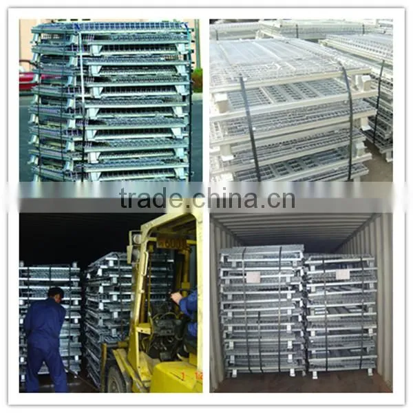 High quality warehouse storage collapsible box stack pallet