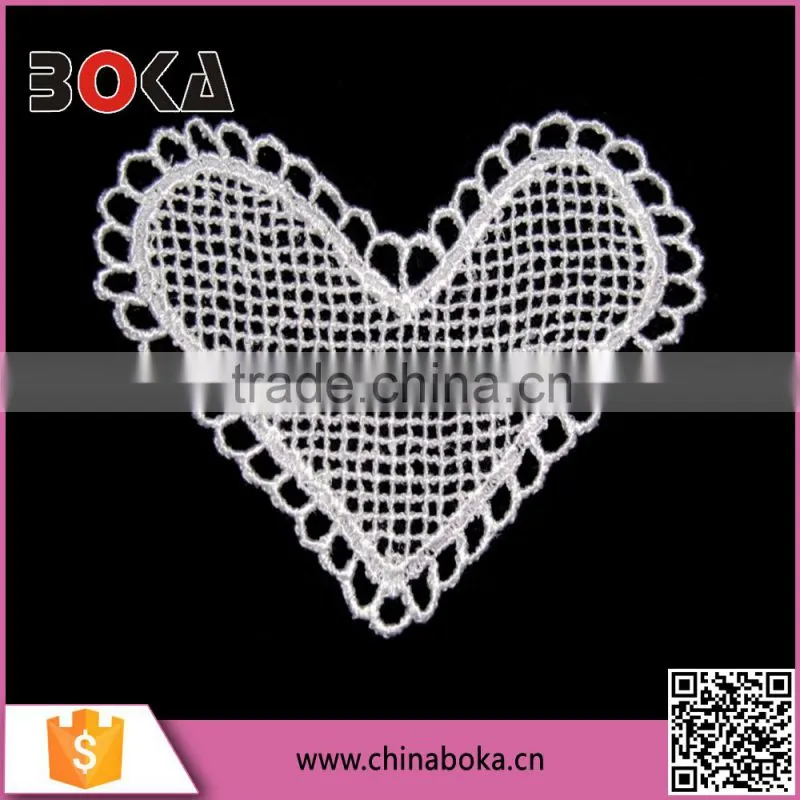 BOKA heart pattern embroidery patch for decoration