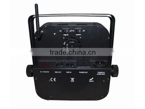 9pcs x 15w led flat par light RGBWA 5in1 Wireless DMX512 Batterty Led slim par