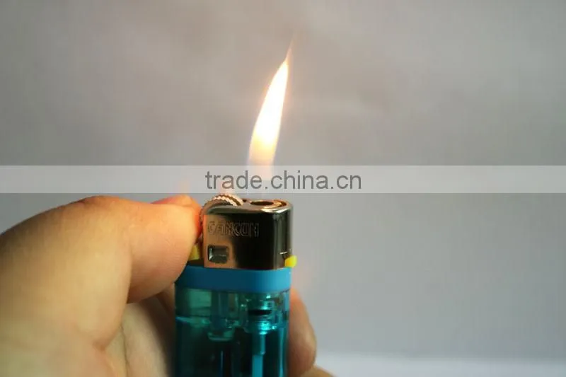 Good quality pass 65degree gas refillable cigarette lighter flint lighter with ISO 9994 certificate