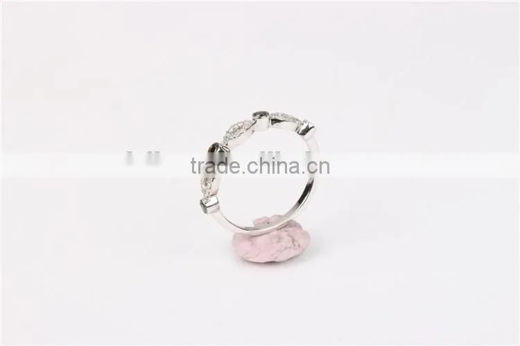10k gold black diamond jewellery luxury engagement ring set for lady