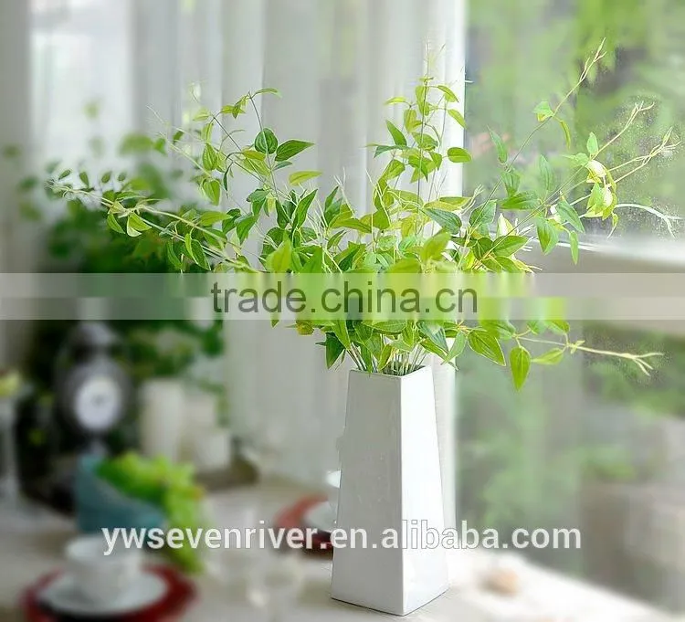 4 small bifurcation, fern leaf simulation leaves cane Simulation of green plants Simulation flower vines Fake flowers adornment