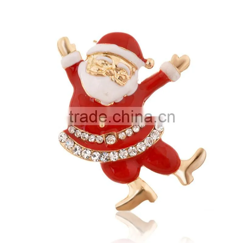 Father Christams Design Cute Santa Claus Brooch