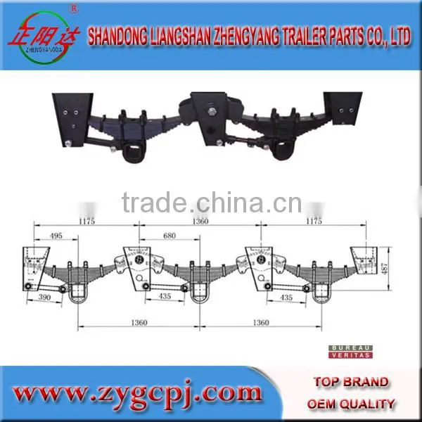 2015 HotSemi trailer suspension spring suspension American type suspension