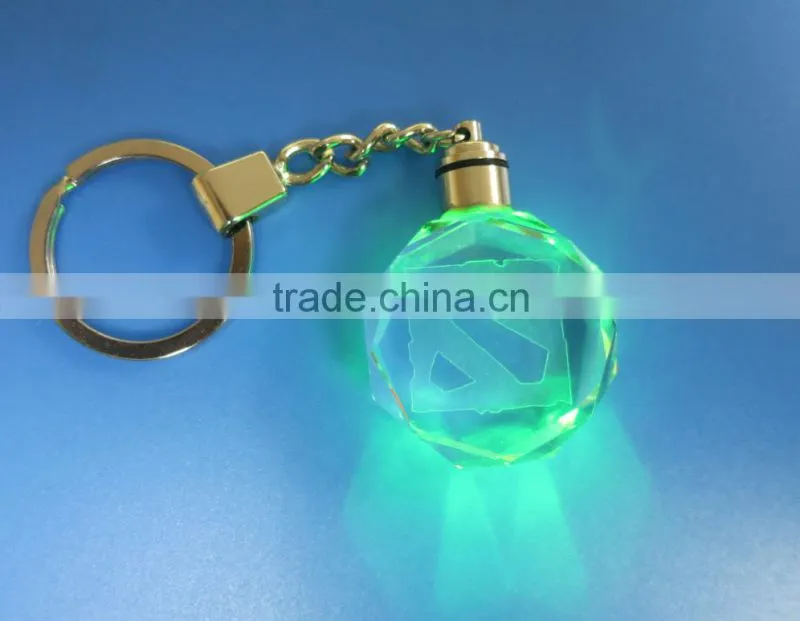 High Quality Crystal Dota 2 Promotional Key Chain Motorycycle KeyChain