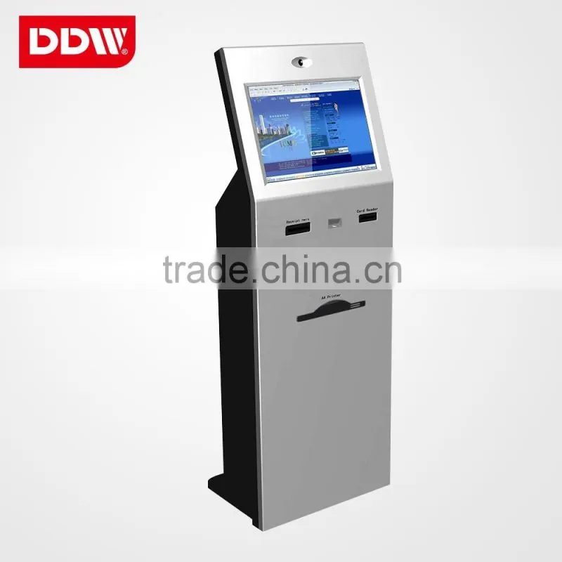Floor stand indoor application 22 inch payment kiosk touch screen Self Service Terminal