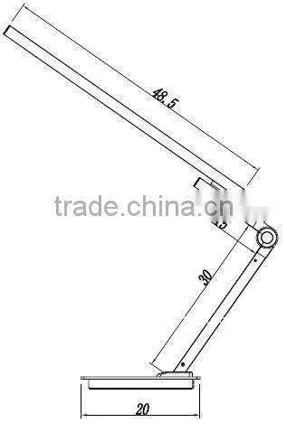 aluminum led table lamp JK809 dimmer switch hotel table