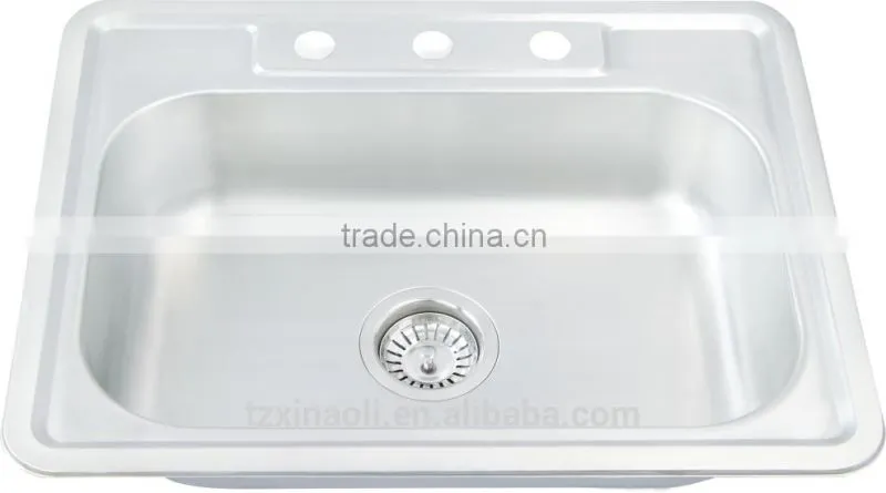 630x560mm single bowl stainless steel sink hot sale for south america