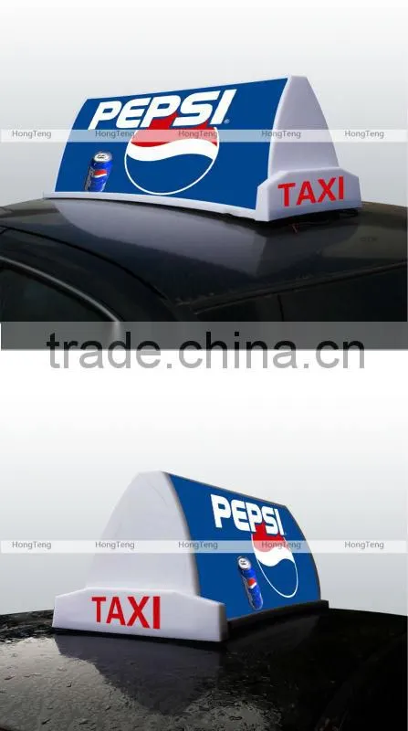 Waterproof lighting led taxi top advertising