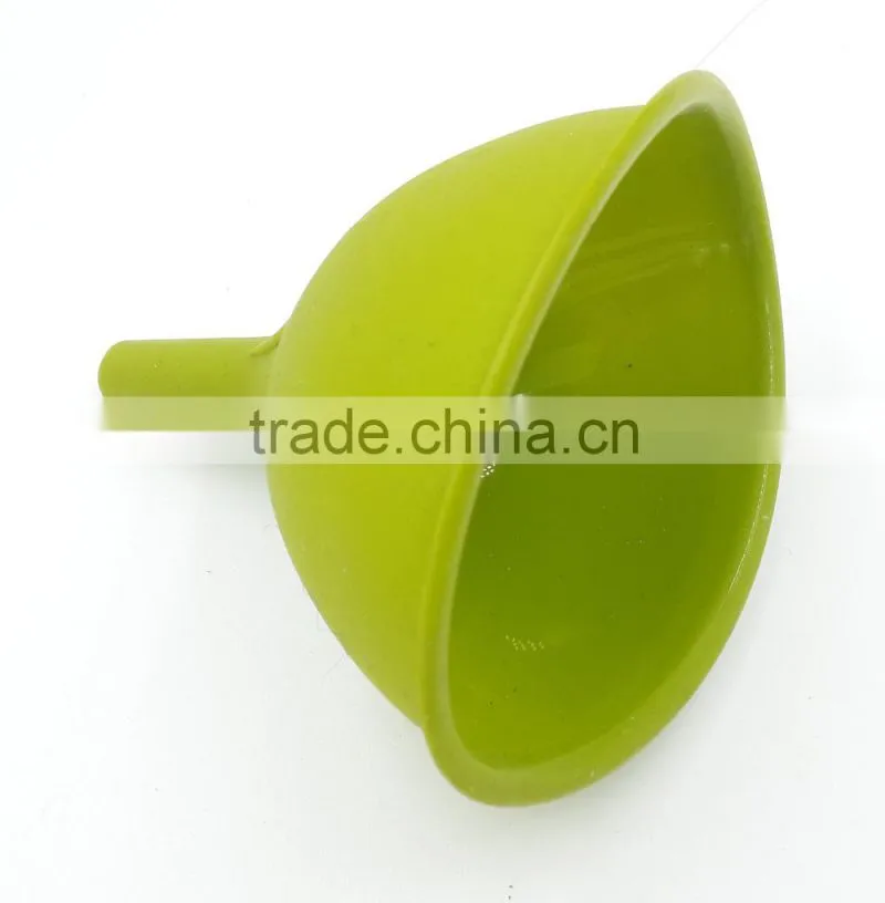 food grade silicone green jar funnel for wholesale