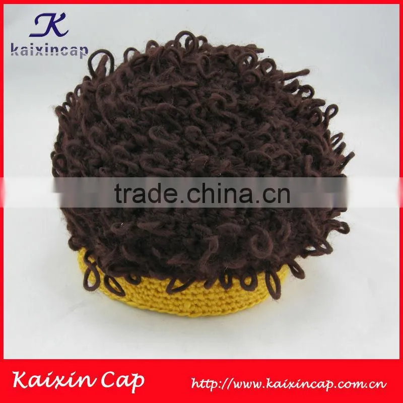 kid Beanie hat 100% acryl mix colour knit cap