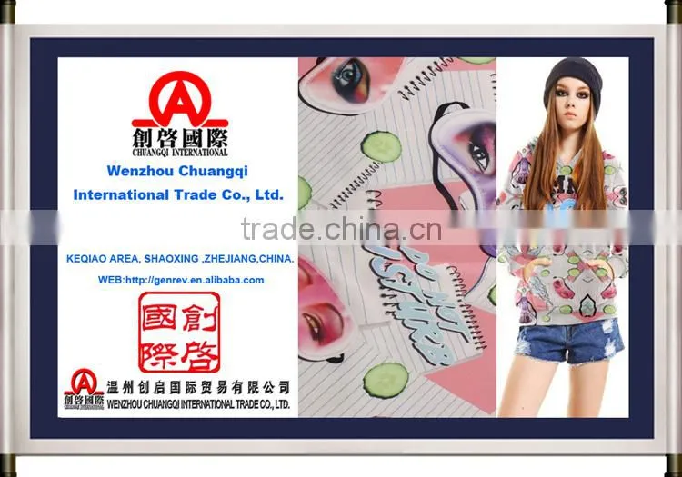 Fashion face digital print textile cotton fabric for ladies garment clothing