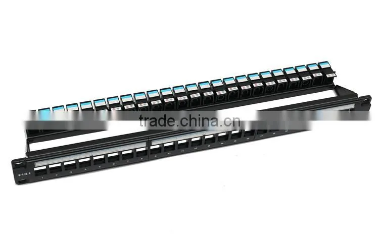 Fixed Unloaded 19" 24 Ports Blank Patch Panels