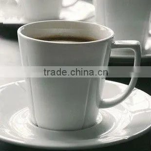 good quality design romantic white ceramic coffee cup with saucer