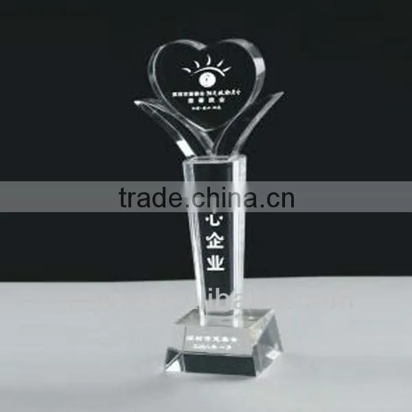 Table tennis racket acrylic trophy parts