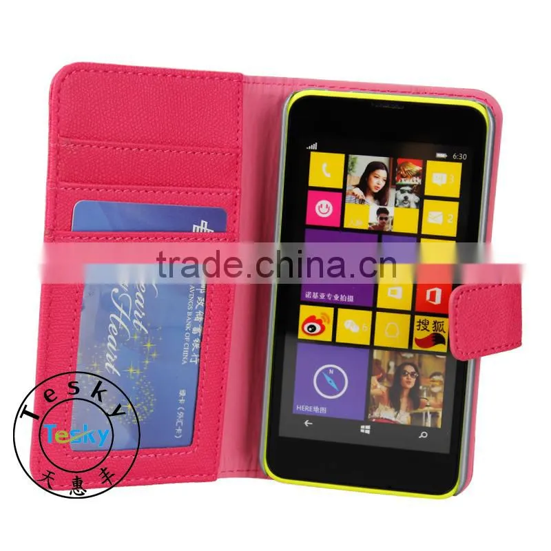 Hot Sale Cell Phone Case Cover,Magnet Wallet Leather Case Cover For Nokia Lumia 630 Card Holder