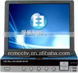 CCTV Embedded Digital Video Recorder 4-Channel Stand-alone Dvr with LCD Monitor