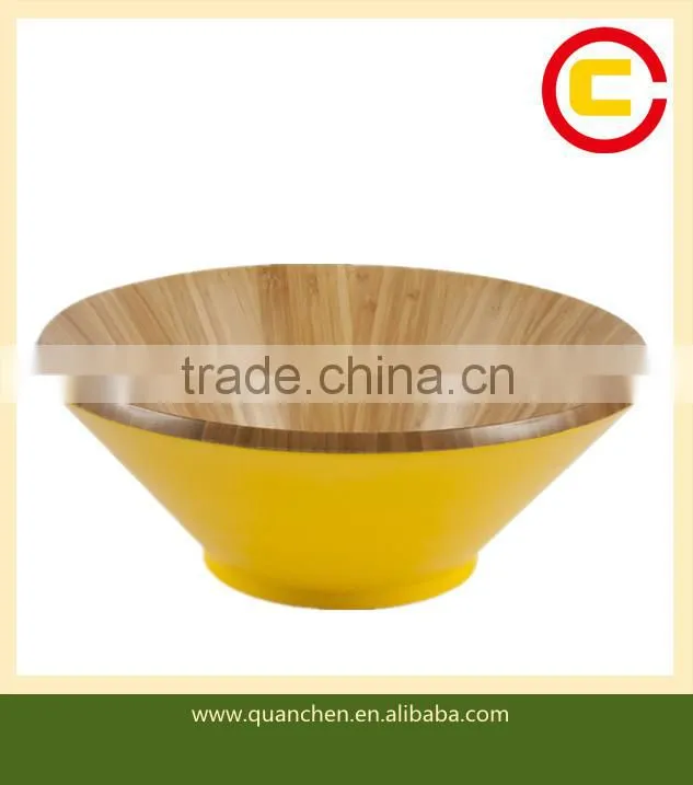 Bamboo salad bowl bamboo lacquered bowl
