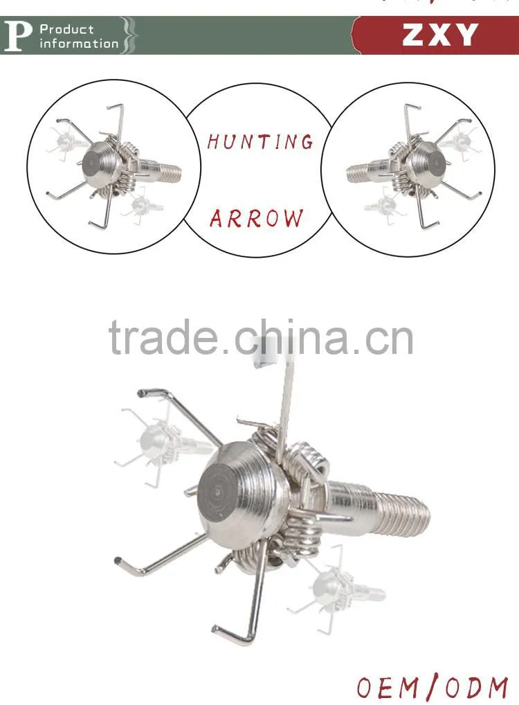 Little judo Arrow 100gr Points Stainless Steel Broadhead for Small Animal Game