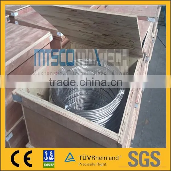 high precision stainless steel coil tubing ASTM A249/A269 304L