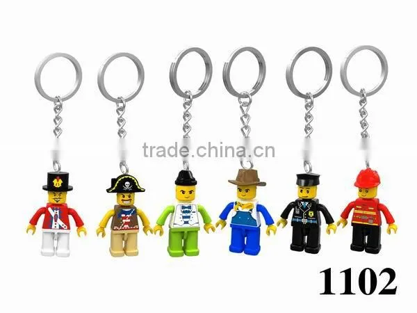 Lovely Keychain mini figure Block Set
