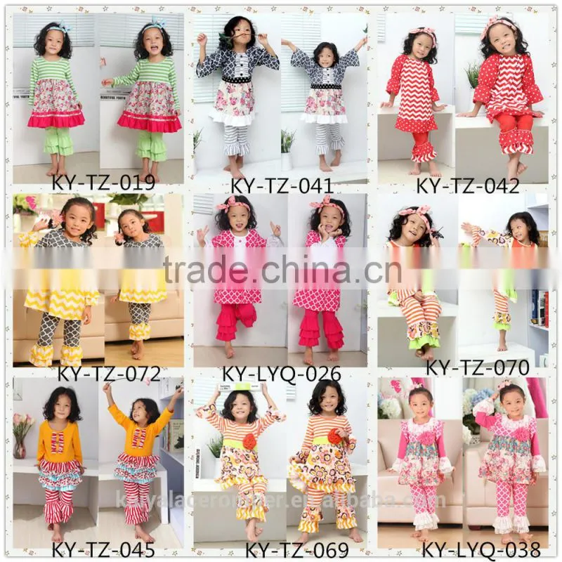 Wholesale lovely girls clothes boutique clothing high quality kids clothes