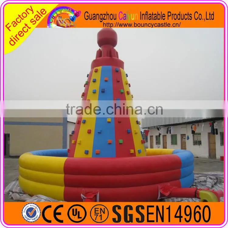 Challenging and safe inflatable climbing wall for kids and adults