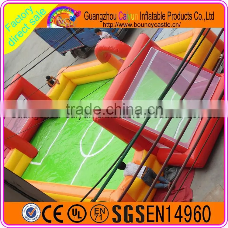 High quality&cheap inflatable football field,soocer court for sale
