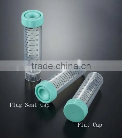 15ml/50ml Conical Centrifuge Tubes Plug Seal Cap with Printed/Mold Graduations